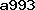 a993